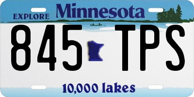 MN license plate 845TPS