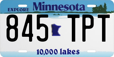 MN license plate 845TPT