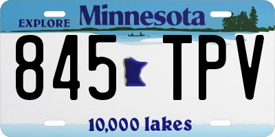 MN license plate 845TPV