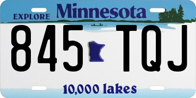 MN license plate 845TQJ