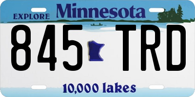 MN license plate 845TRD