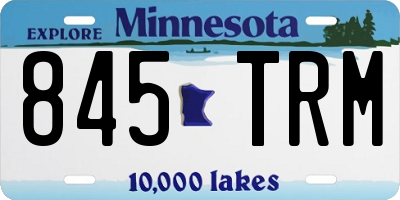 MN license plate 845TRM