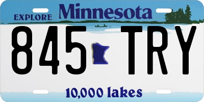 MN license plate 845TRY