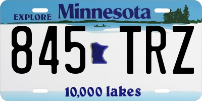 MN license plate 845TRZ