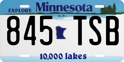 MN license plate 845TSB