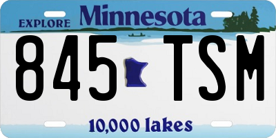 MN license plate 845TSM