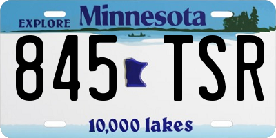 MN license plate 845TSR