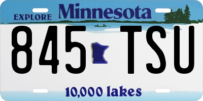 MN license plate 845TSU