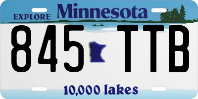MN license plate 845TTB