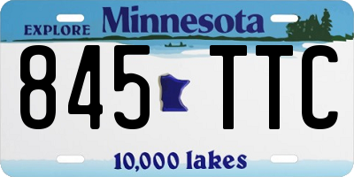 MN license plate 845TTC