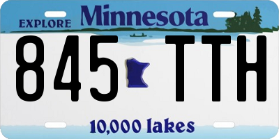 MN license plate 845TTH