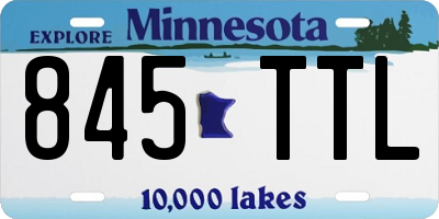 MN license plate 845TTL