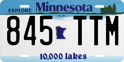 MN license plate 845TTM