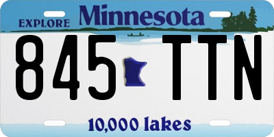 MN license plate 845TTN