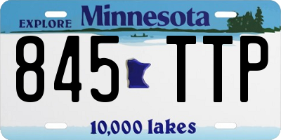 MN license plate 845TTP