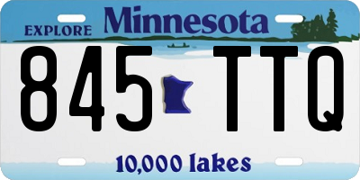 MN license plate 845TTQ