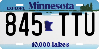MN license plate 845TTU