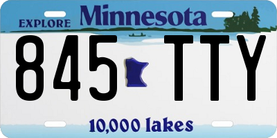 MN license plate 845TTY