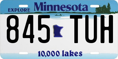 MN license plate 845TUH
