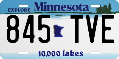 MN license plate 845TVE