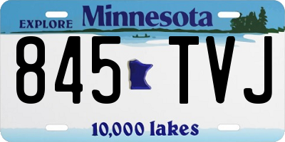MN license plate 845TVJ