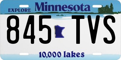 MN license plate 845TVS