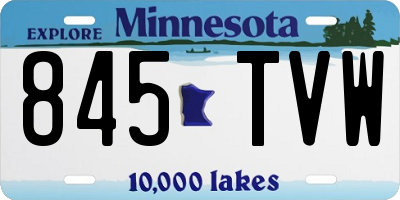 MN license plate 845TVW