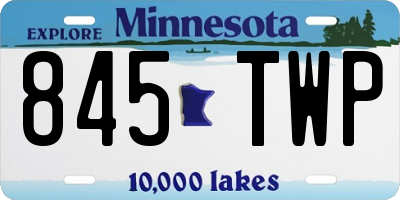 MN license plate 845TWP