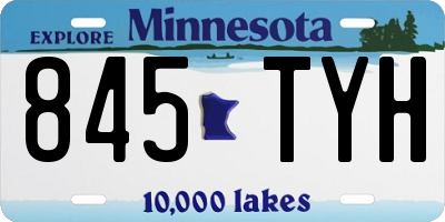 MN license plate 845TYH