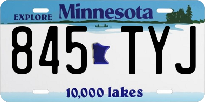 MN license plate 845TYJ