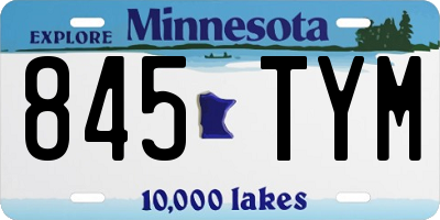 MN license plate 845TYM