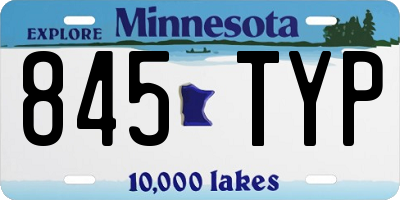 MN license plate 845TYP