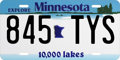 MN license plate 845TYS