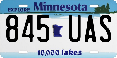 MN license plate 845UAS