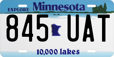 MN license plate 845UAT