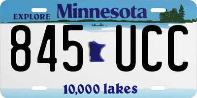 MN license plate 845UCC
