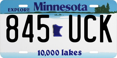 MN license plate 845UCK