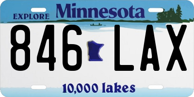 MN license plate 846LAX