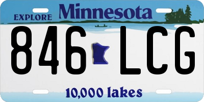 MN license plate 846LCG