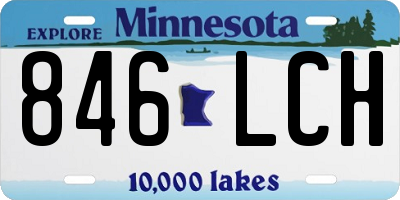MN license plate 846LCH