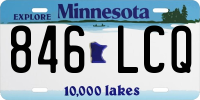 MN license plate 846LCQ