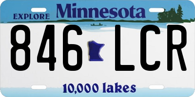 MN license plate 846LCR