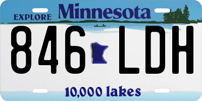 MN license plate 846LDH