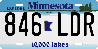 MN license plate 846LDR