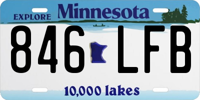 MN license plate 846LFB