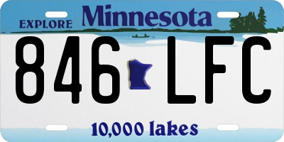 MN license plate 846LFC
