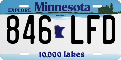 MN license plate 846LFD