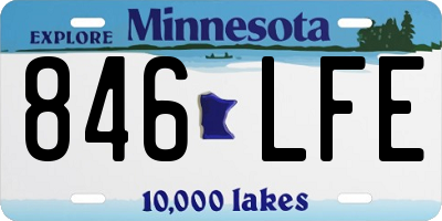 MN license plate 846LFE