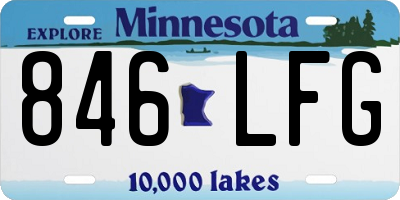 MN license plate 846LFG