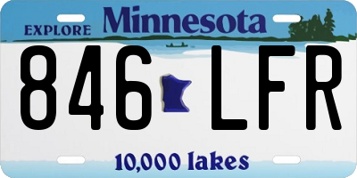 MN license plate 846LFR